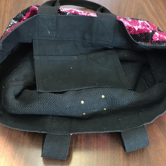 PINK Victoria’s Secret Sequined Pink Black… - Picture 10 of 11